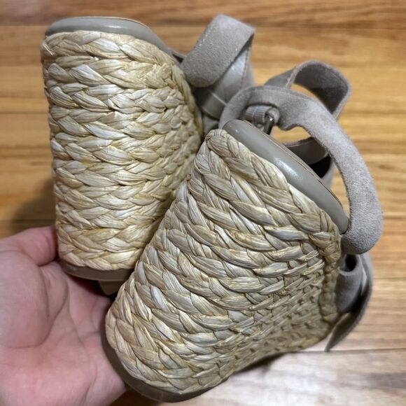 MARC FISHER LTD | Nelly Suede Woven Wedge Sandal - Picture 5 of 6